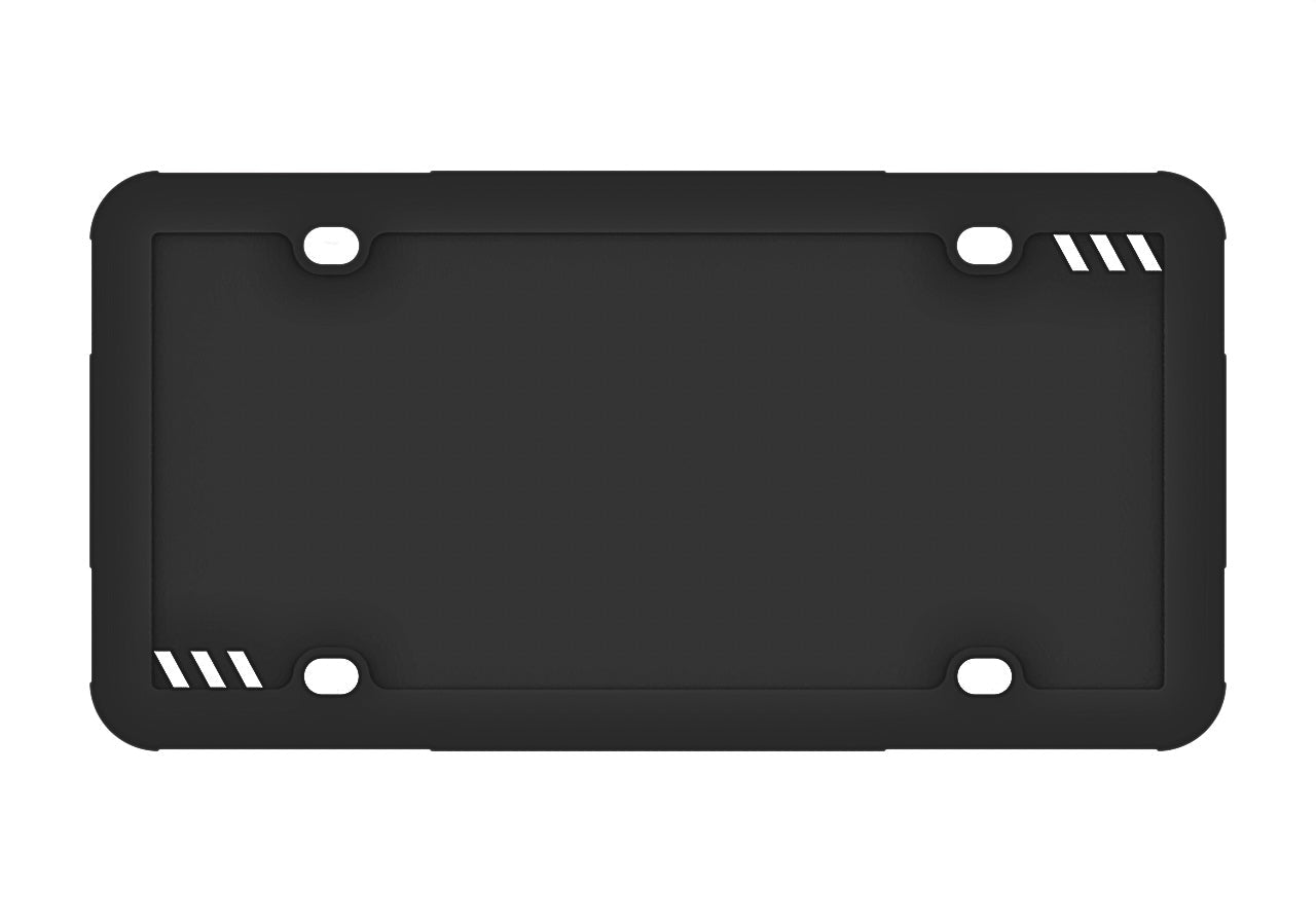 Premium Black Silicone License Plate Frame - Rust Proof, Rattle Proof, Weather Proof - OttoSpeed