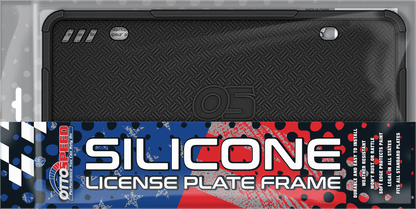 Premium Black Silicone License Plate Frame - Rust Proof, Rattle Proof, Weather Proof - OttoSpeed