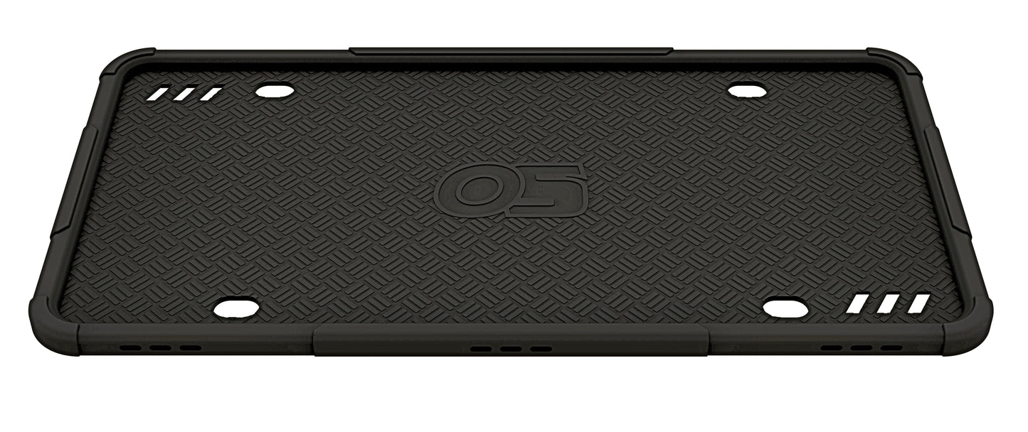 Premium Black Silicone License Plate Frame - Rust Proof, Rattle Proof, Weather Proof - OttoSpeed