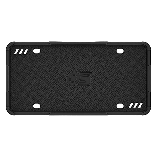 Silicone License Plate Frames | Premium Grade Silicone Car Plate Frame | Rust Proof, Rattle Proof, Weather Proof | Black license plate frame - OttoSpeed