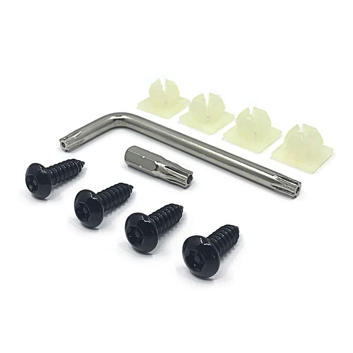 Anti-Theft Security Screws for License Plates - Easy Installation Tools for Fastening License Plates