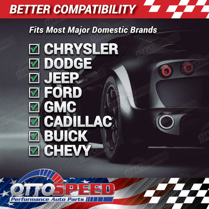 Antitheft License Plate Screw Kit for Domestic Vehicles - Rustproof Black Stainless Steel (Set of 4) - OttoSpeed